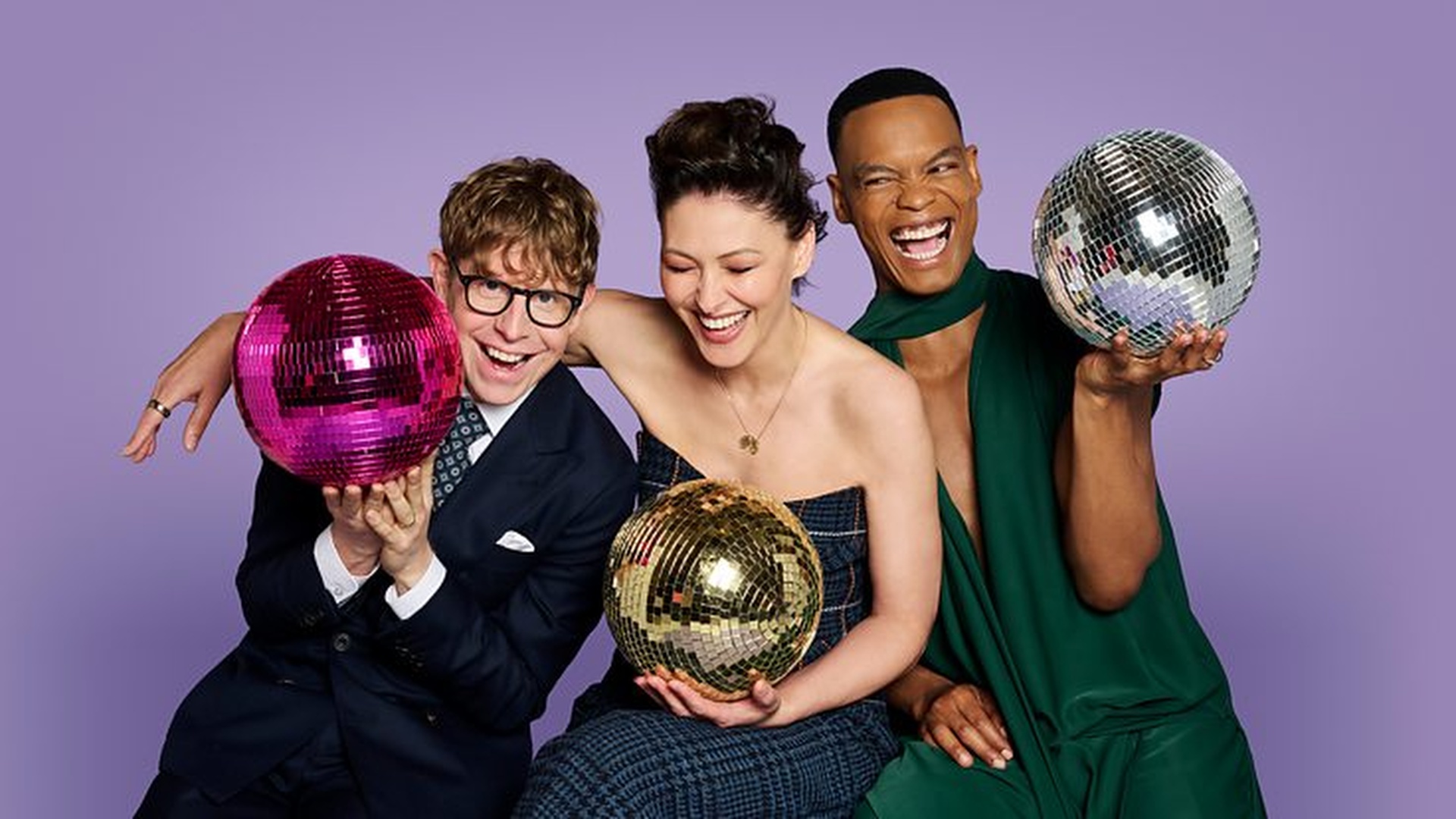 Josh Widdicombe, Emma Willis and Johannes Radebe, the new presenters of Strictly Come Dancing 2026