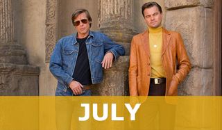 Once Upon A Time In Hollywood Brad Pitt and Leonardo DiCaprio pose in 60's outfits