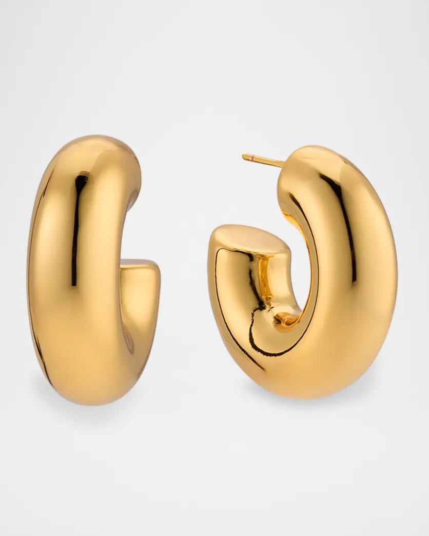 NEST Jewelry, High Polish Chunky Hoop Earrings