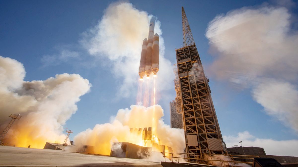 Assista ao lançamento do foguete Delta IV Heavy na penúltima missão no início da quarta-feira