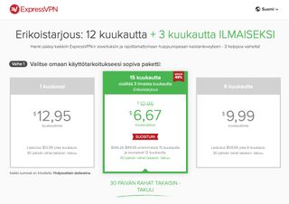 ExpressVPN:n hinnoittelu