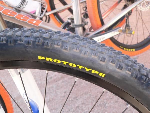 Maxxis riders were also using prototype dual compound treads.