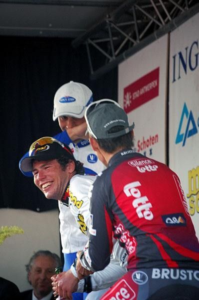 McEwen jokingly assisted Cavendish
