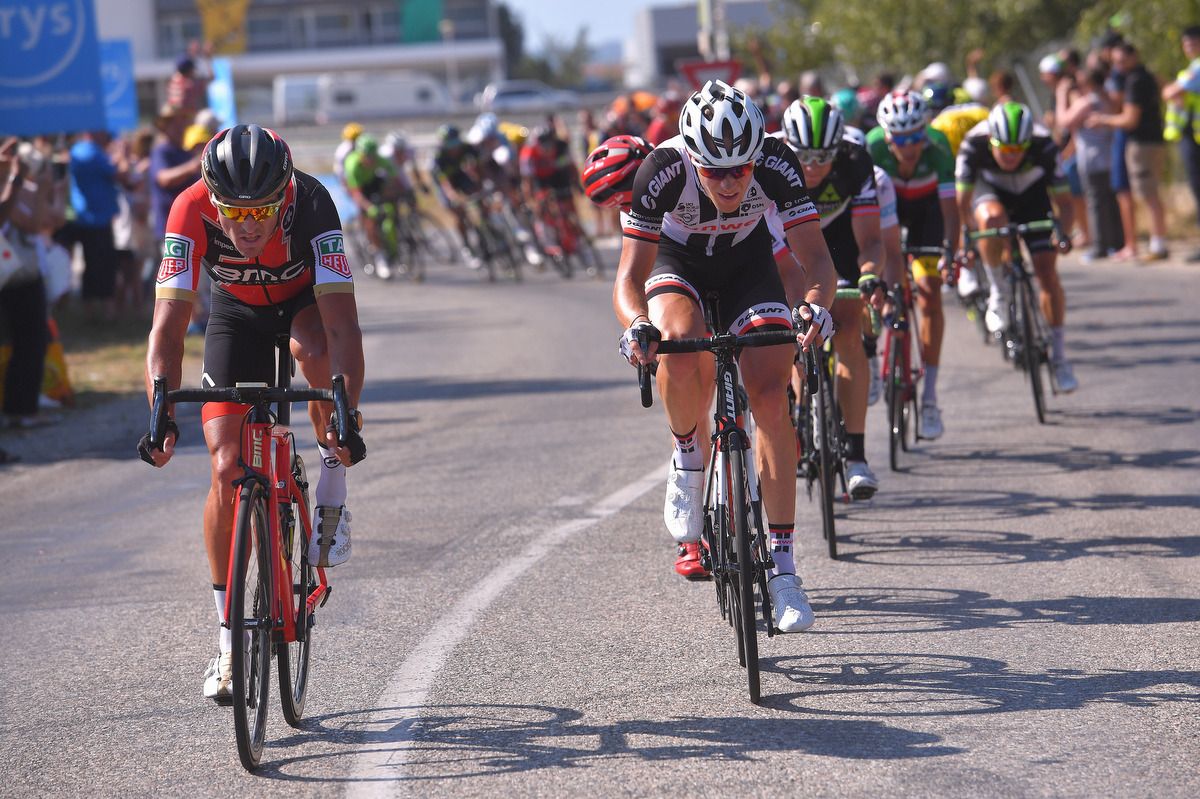 Greg Van Avermaet (BMC Racing) at the head of the race