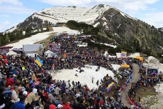 The Monte Zoncolan surely sank a millimeter or two under the weight of the thousands of fans