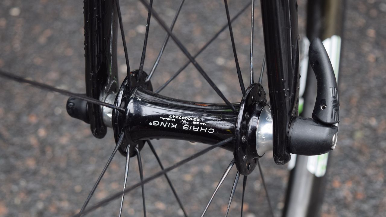 Chris King ceramic hubs with ceramic bearings on the ENVE 4.5 SES wheels