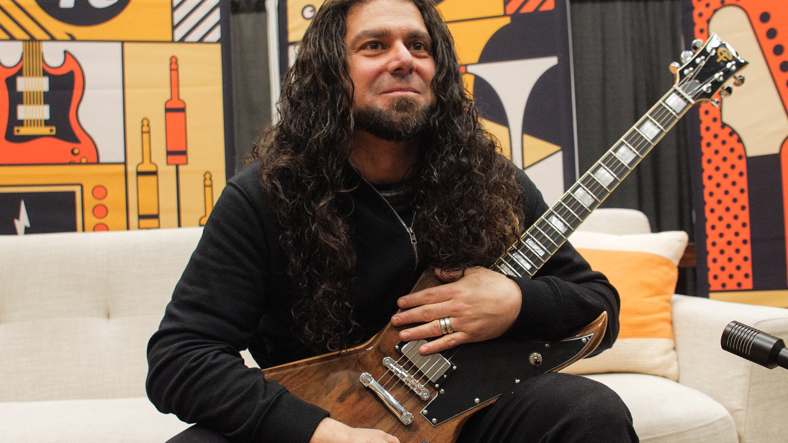 Claudio Sanchez with the Evil Instruments Jackhammer