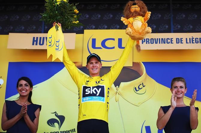 Chris Froome in yellow