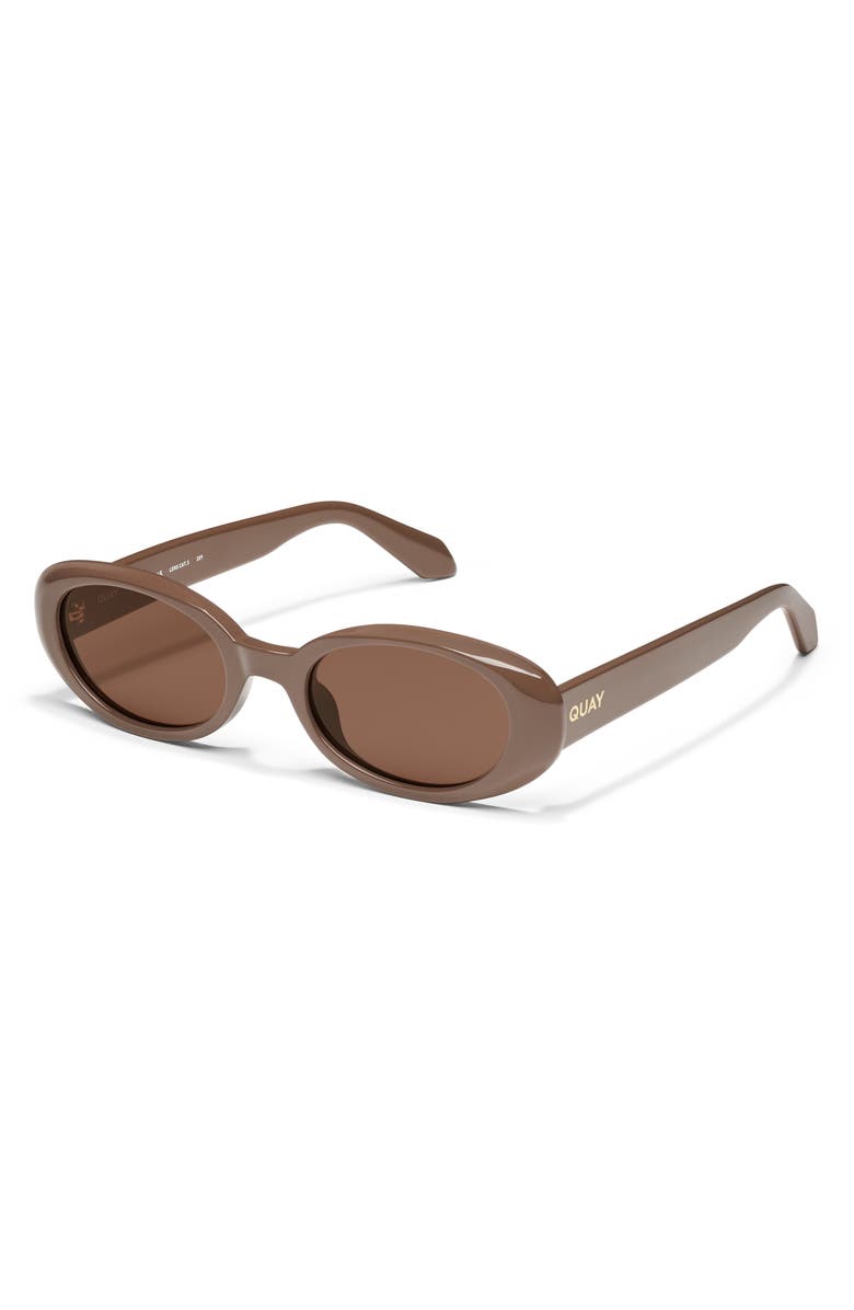 Felt Cute 52mm Gradient Small Oval Sunglasses