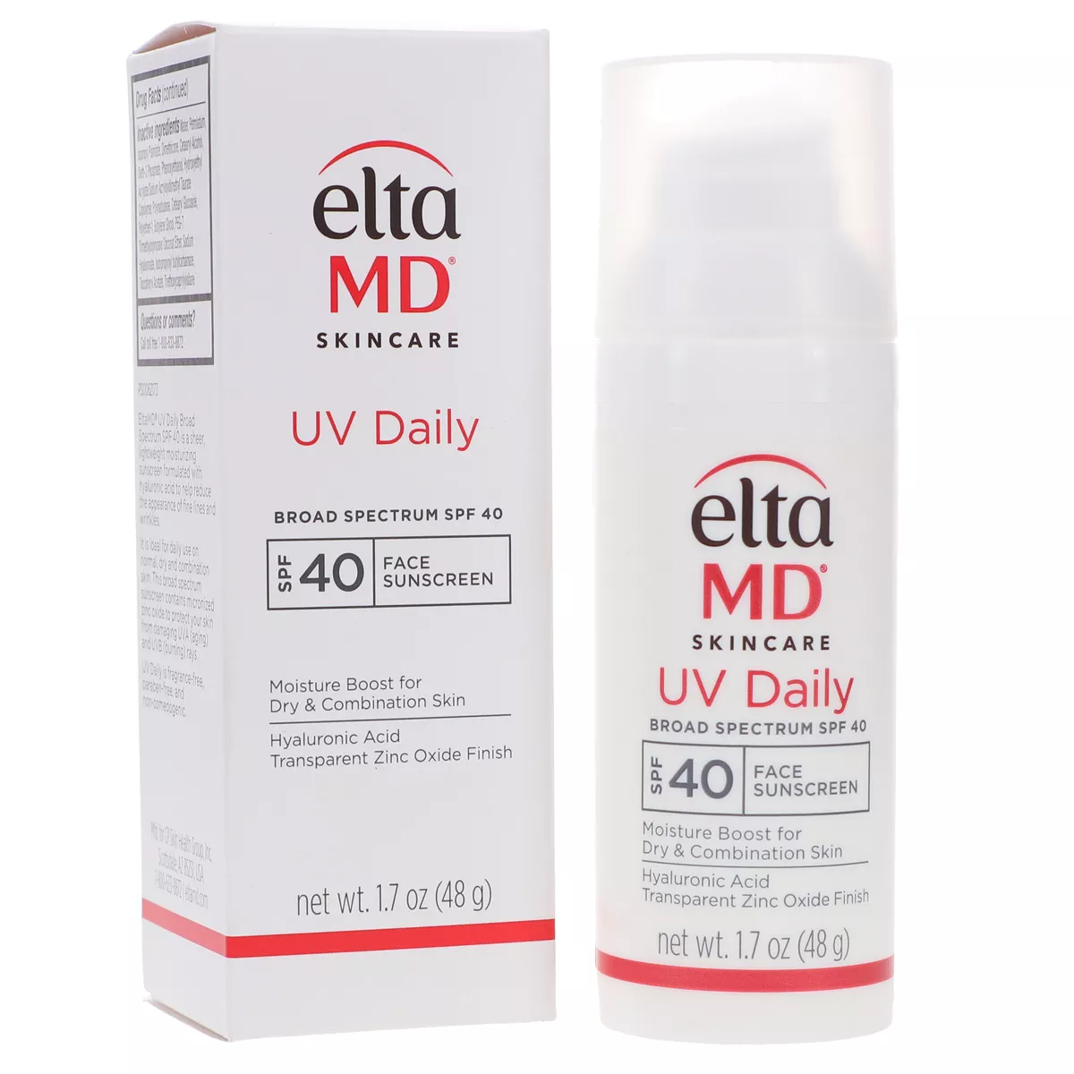 Eltamd Uv Daily Broad Spectrum Spf 40 Face Sunscreen 1.7 Oz
