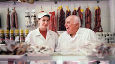 picture of owners of small butcher shop