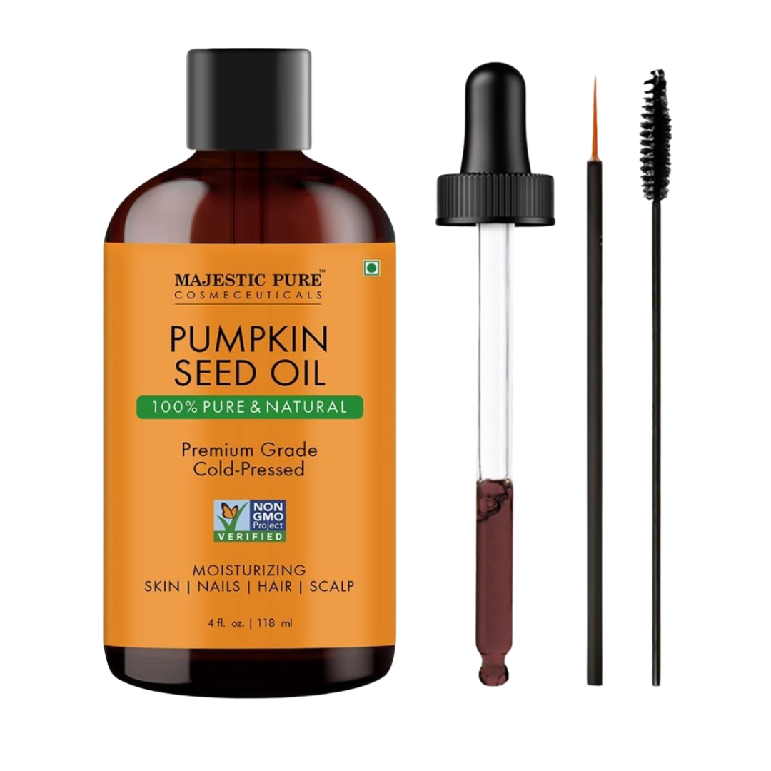 Majestic Pure, Pumpkin Carrier Oil, 100% Pure &amp;amp; Natural Premium Grade Cold Pressed Oil