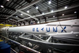 Falcon 9 in Hangar