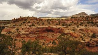 Castle Rock Pueblo in the Canyons of the Ancients National Monument include several cliff dwellings and rock carvings made about 800 years ago.