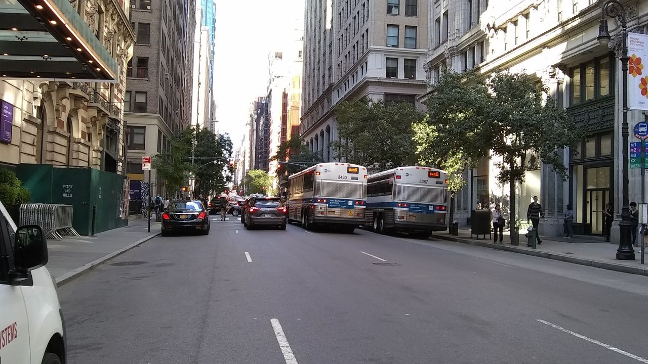 A look down Madison Avenue through the Moto E4 is about as good as I could hope for a budget phone.