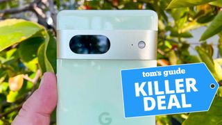 Google Pixel 7 with deal tag
