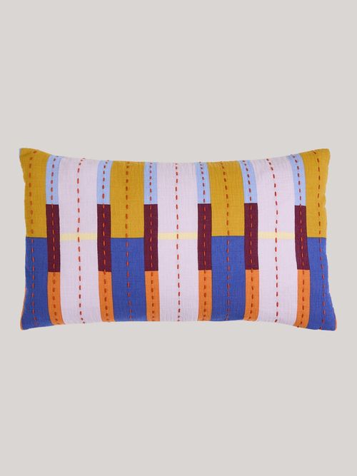 Blikka Cotton Muslin Rectangular Cushion Cover