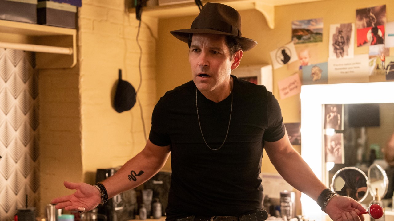 Ben in hat with snake tattoo on Only Murders in the Building