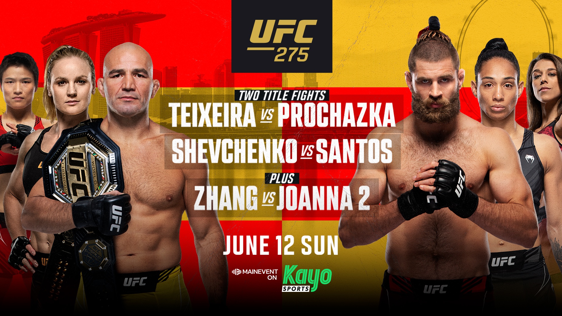 UFC 275 live stream and how to watch Teixeira vs Procházka online and on TV