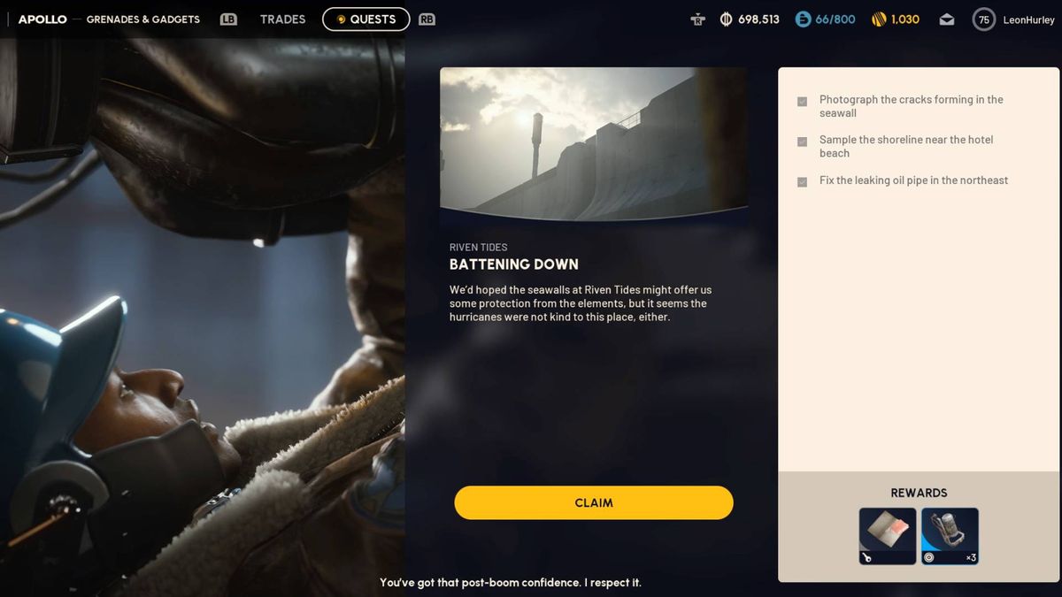 Guide Details Quest Steps for 'Battening Down' in Arc Raiders' Riven Tides Update screenshot