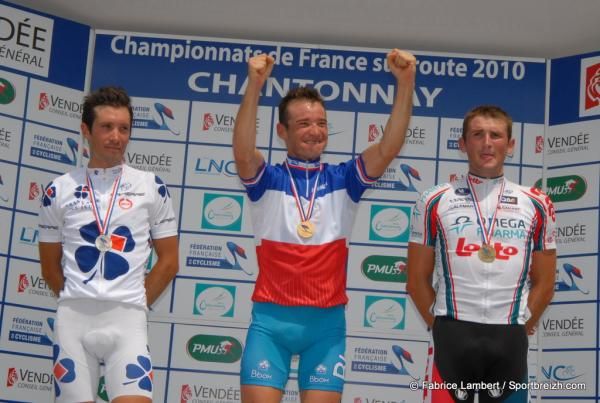 Thomas Voeckler (Bbox Bouygues Telecom) in the French champion's jersey