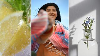 Nikon Z DX MC 35mm f/1.7 sample images showing close-up of lemon, mid-shot portrait, and still life 