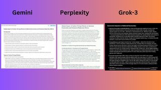 gemini vs perplexity vs grok screenshot