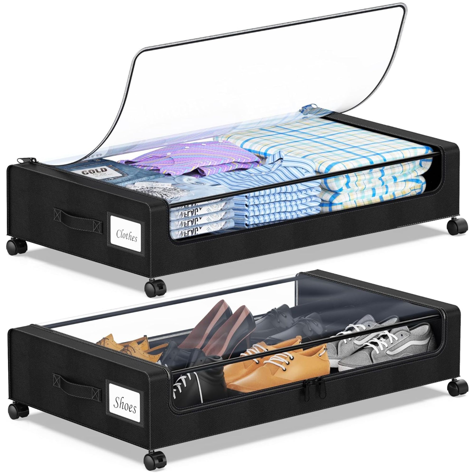 YAASHEEN Under Bed Storage with Wheels