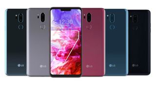 This is apparently the five shades of the LG G7 ThinQ. (credit: Android Headlines)