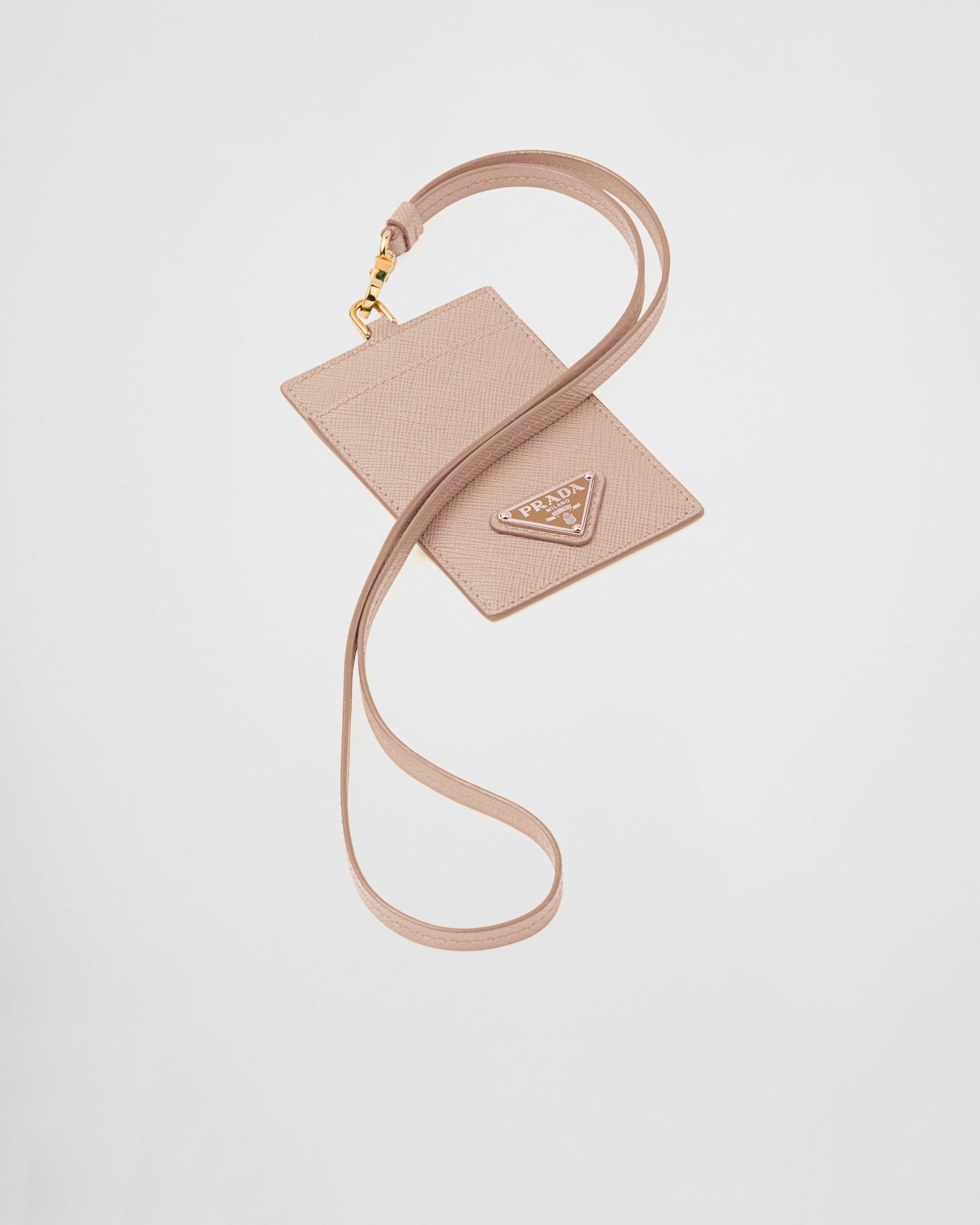 Saffiano Leather Badge Holder