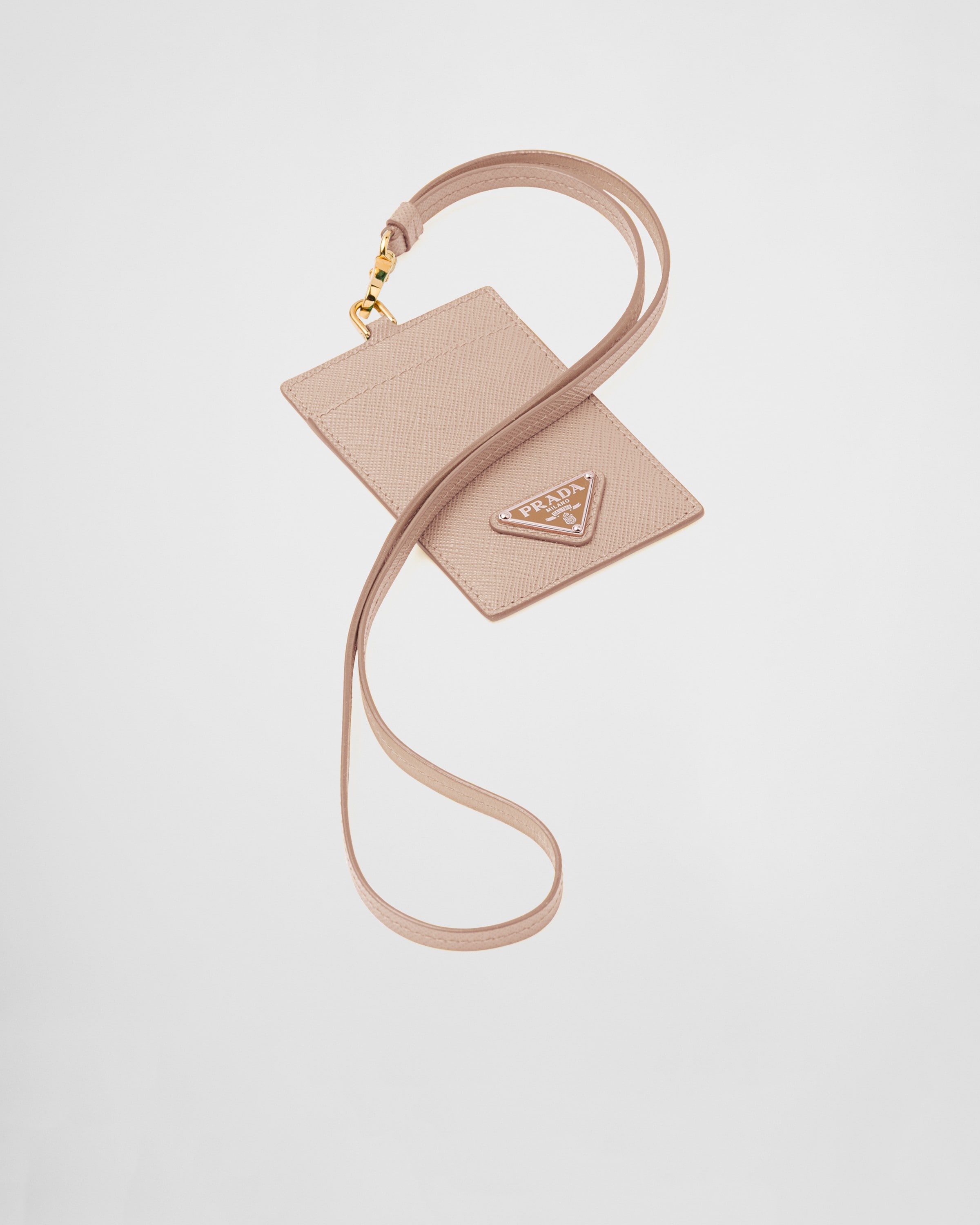 Saffiano Leather Badge Holder