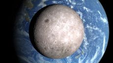 A view of the far side of Earth's moon.