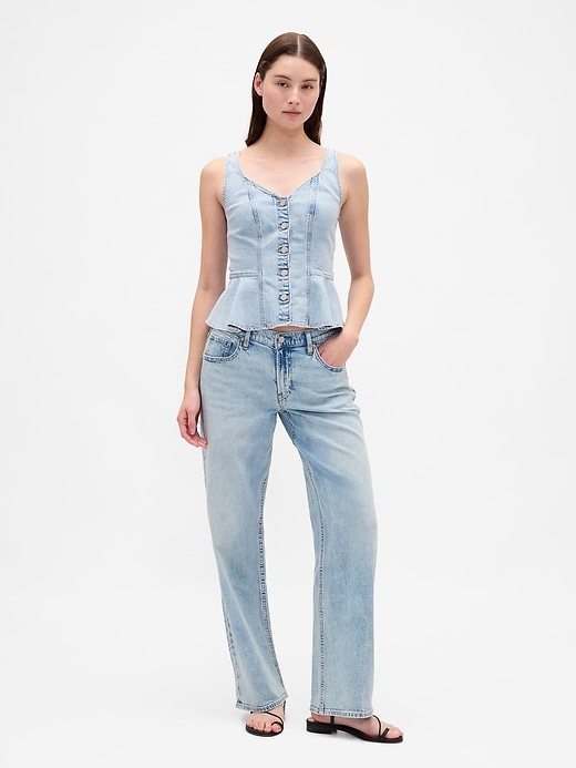 Low Rise &#039;90s Loose Jeans