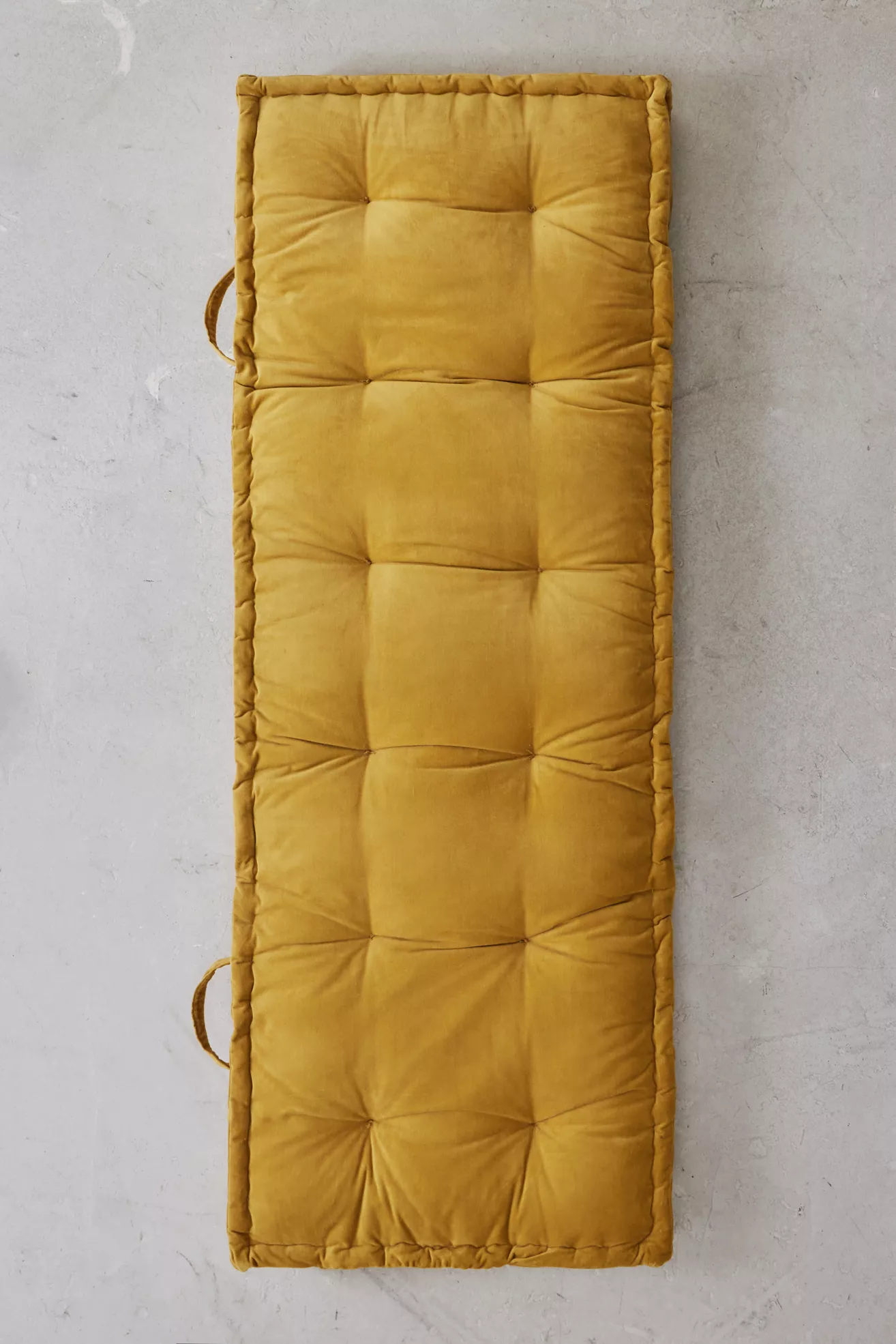 Rohini Mustard Velvet Daybed Cushion