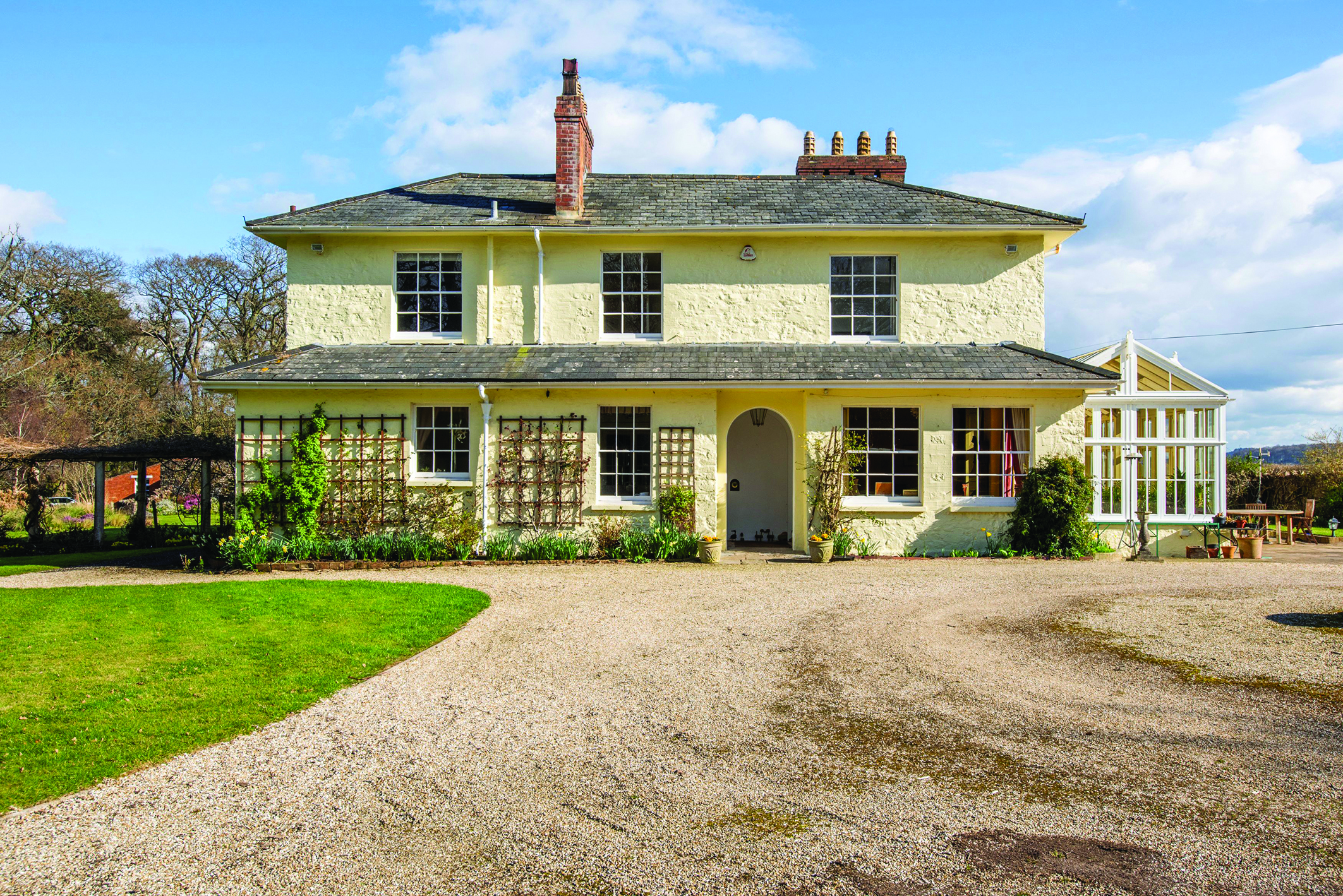 View of Park House, Over Stowey, Bridgwater, Somerset.