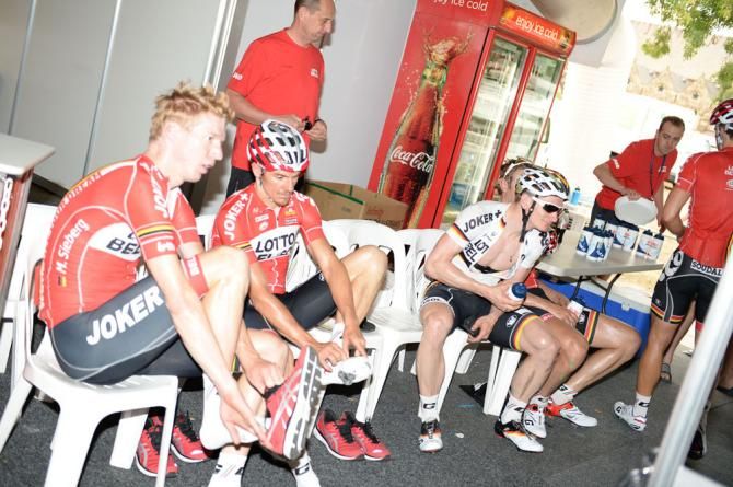 Andre Greipel and his Lotto teammates