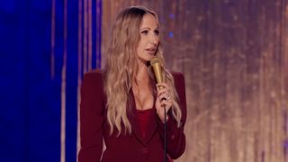 Nikki Glaser performing her 'Good Girl' comedy tour