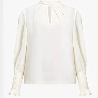 French Connection Crepe High Neck Top