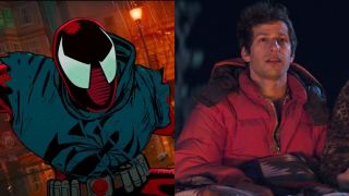 Ben Reilly in Spider-Man: Across the Spider-Verse and Andy Samberg in Palm Springs.