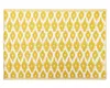 Maisons Du Monde Dhatu Yellow Outdoor Rug with White Graphic Print