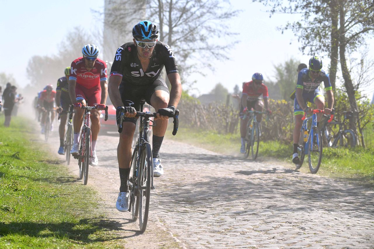 Ian Stannard riding Paris-Roubaix