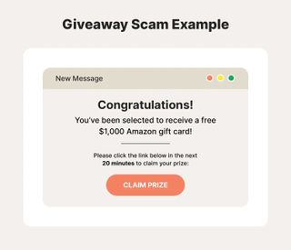 Social Media Scam screenshot