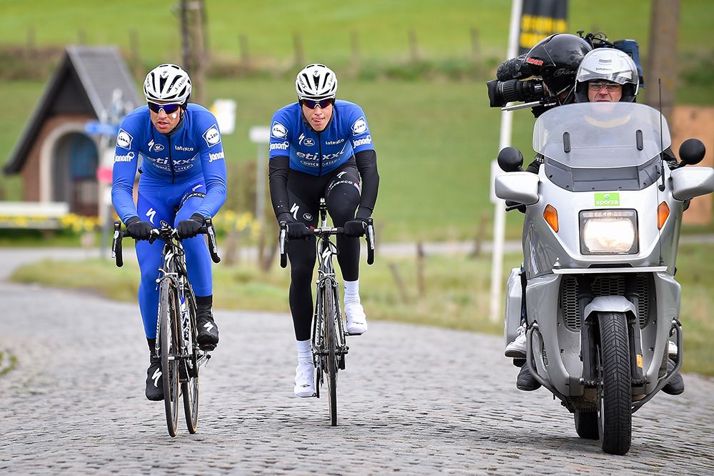 Zdenek Stybar and Niki Terpstra on the cobbles