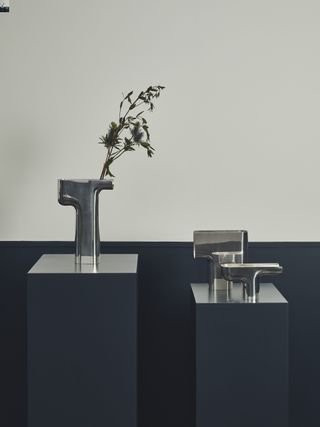 ‘Mizuki’ vases by Nendo at Georg Jensen Silver Gallery, London