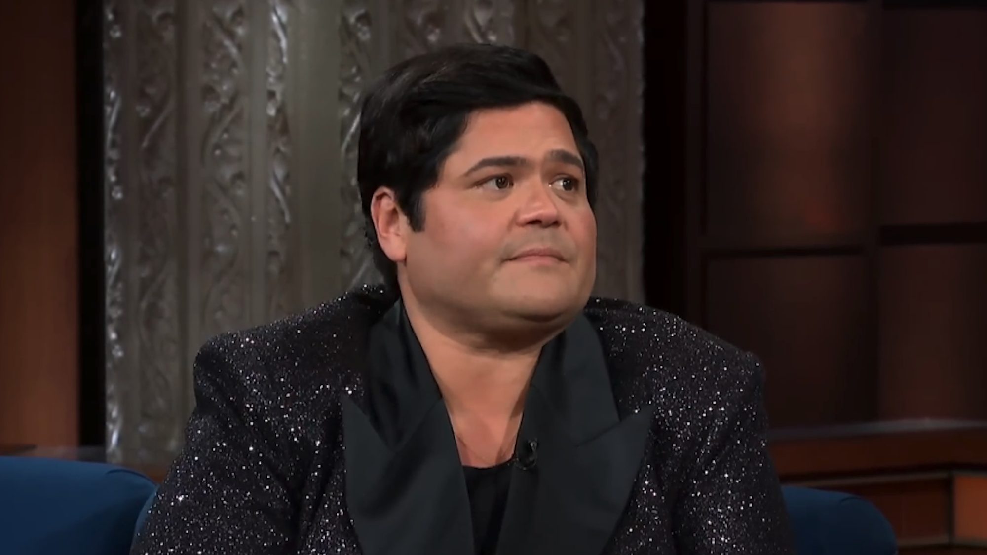 Harvey Guillen on The Late Show With With Stephen Colbert in 2024