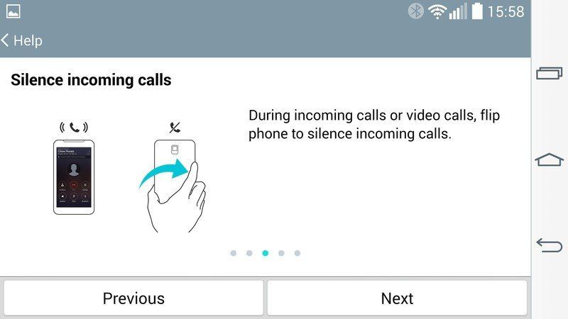 LG G3 gestures
