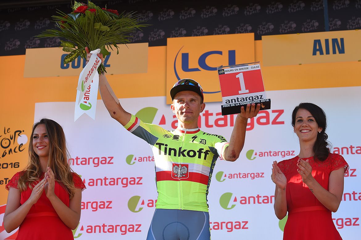 Rafal Majka (Tinkoff) won the combativity prize