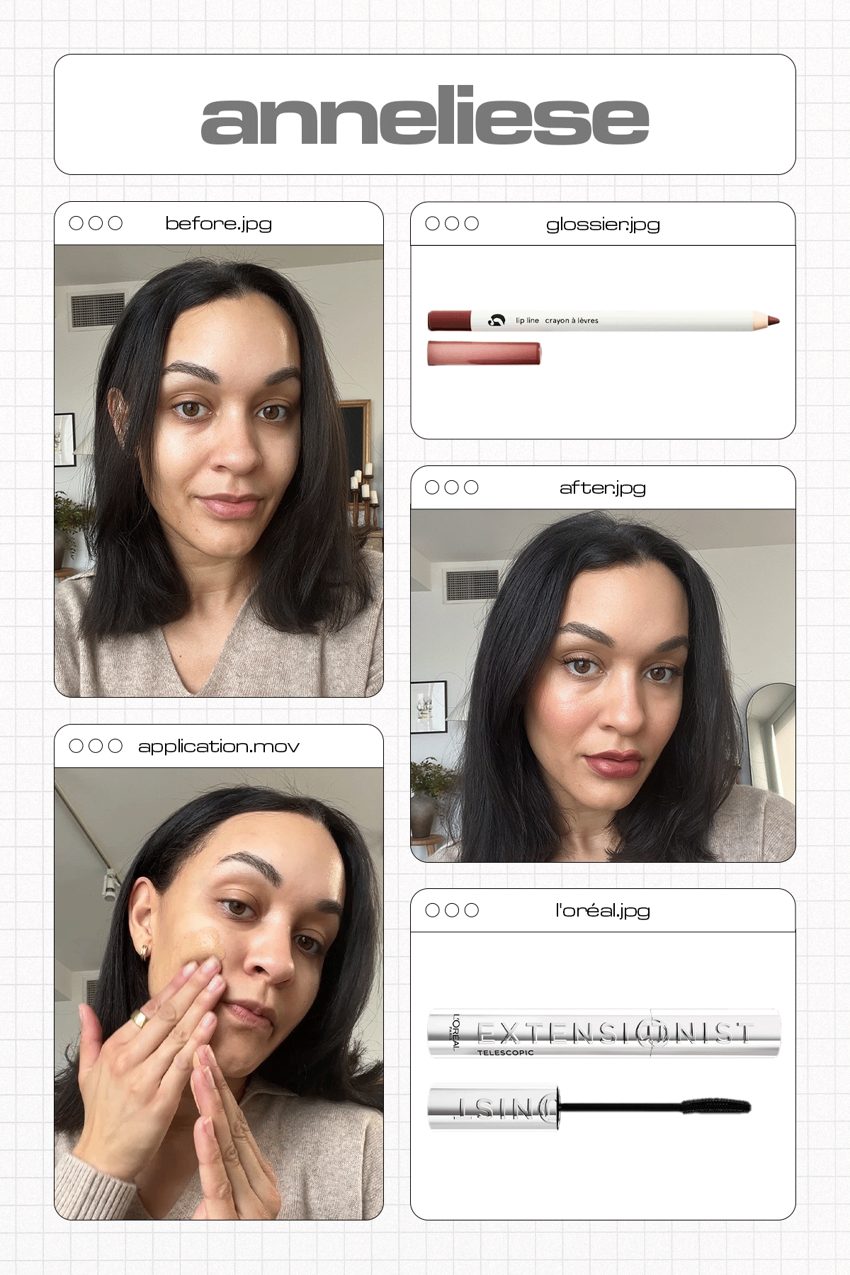 Editor applying Armani Luminous Silk Foundation
