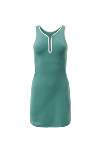 Girlfriend Collective Tropic Zip Front Dylan Tank Dress $94 $47 | Girlfriend Collective