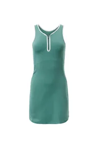 Girlfriend Collective Tropic Zip Front Dylan Tank Dress $94 $47 | Girlfriend Collective